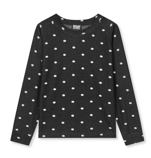 NØRGAARD PAA STRØGET NPS JAQUARD DOT SWEAT BLACK/ECRU